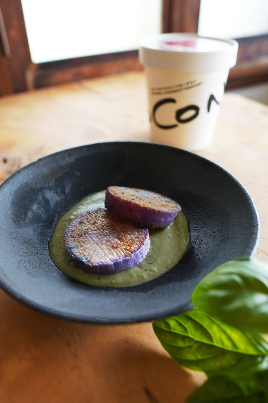 大根ステーキ ～COCONOバジルソース添え〜