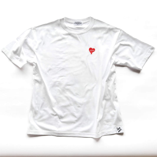 COCONO ホワイト・ミニマルTシャツ